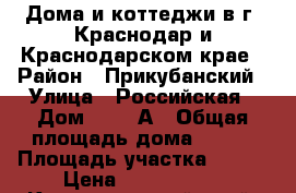 Дома и коттеджи в г. Краснодар и Краснодарском крае › Район ­ Прикубанский › Улица ­ Российская › Дом ­ 110 А › Общая площадь дома ­ 100 › Площадь участка ­ 400 › Цена ­ 2 000 000 - Краснодарский край, Краснодар г. Недвижимость » Дома, коттеджи, дачи продажа   
